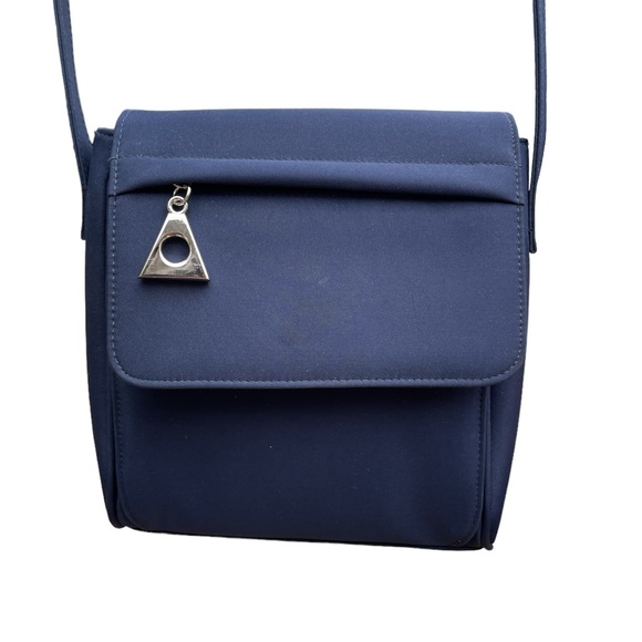 Jennifer Moore Crossbody Bag Purse Navy Blue - Picture 3 of 13